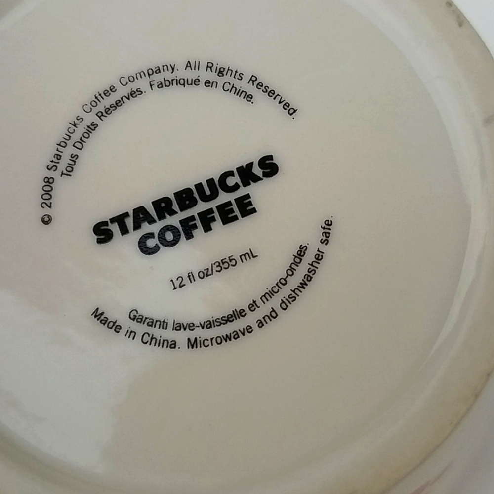 Starbucks vintage 2008 Floral Mug - Picture 2 of 4